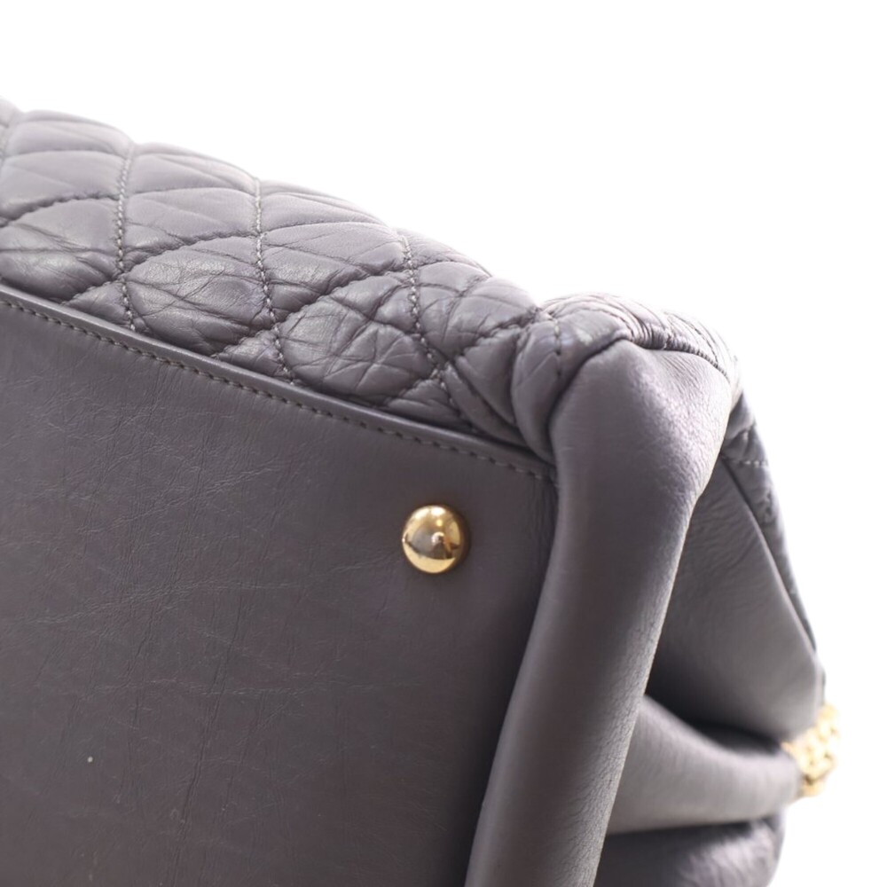 Pre-Loved Chanel Large Aged Calfskin Just Mademoiselle Bowling Bag - Picture 9 of 12